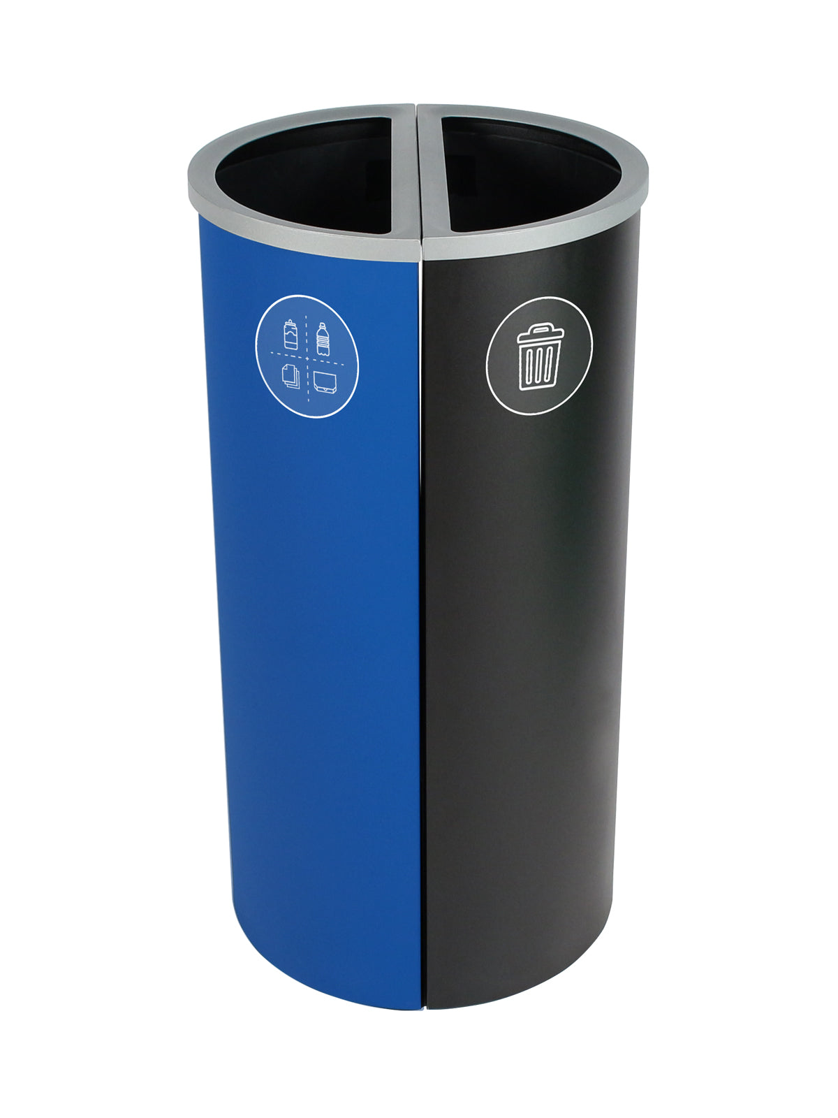 SPECTRUM - Double - Kit - Mixed Recyclables-Waste - Full - Blue-Black