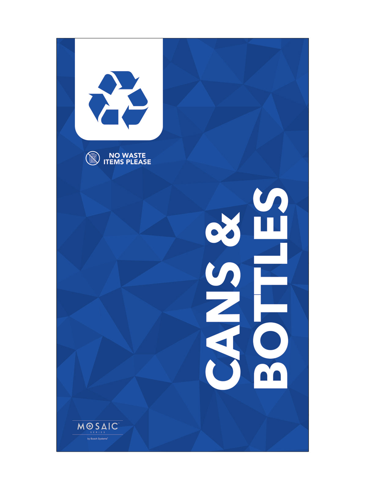 MOSAIC - Body Sign - Cans & Bottles - Blue