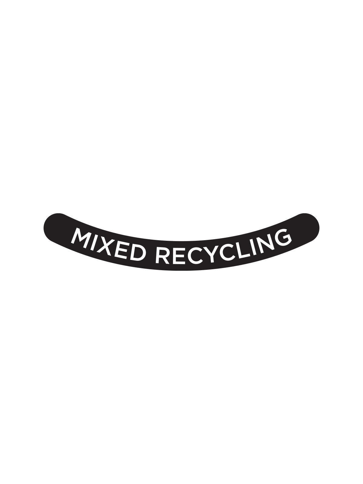 ASCEND - Label - Mixed Recycling - Black-White