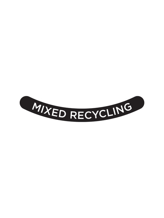 ASCEND - Label - Mixed Recycling - Black-White