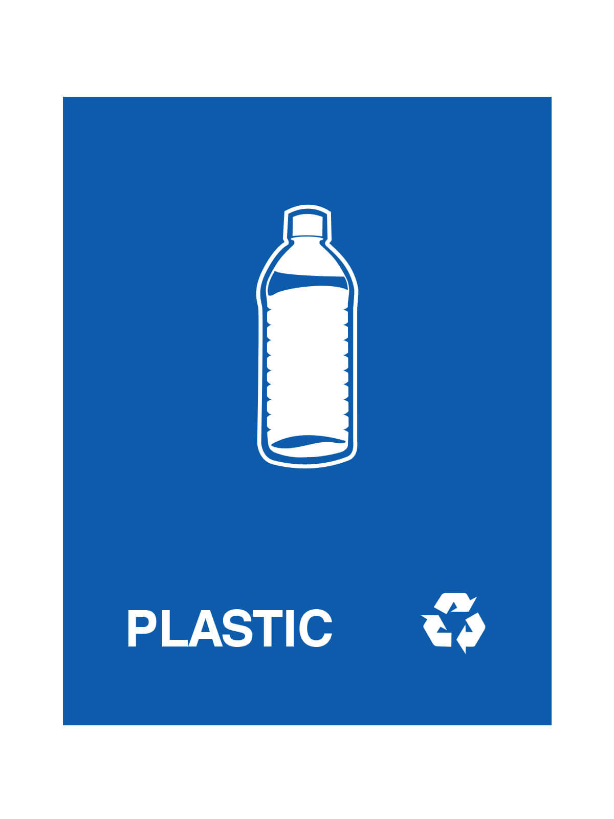 WASTE WATCHER - Sign - Plastic - Royal Blue