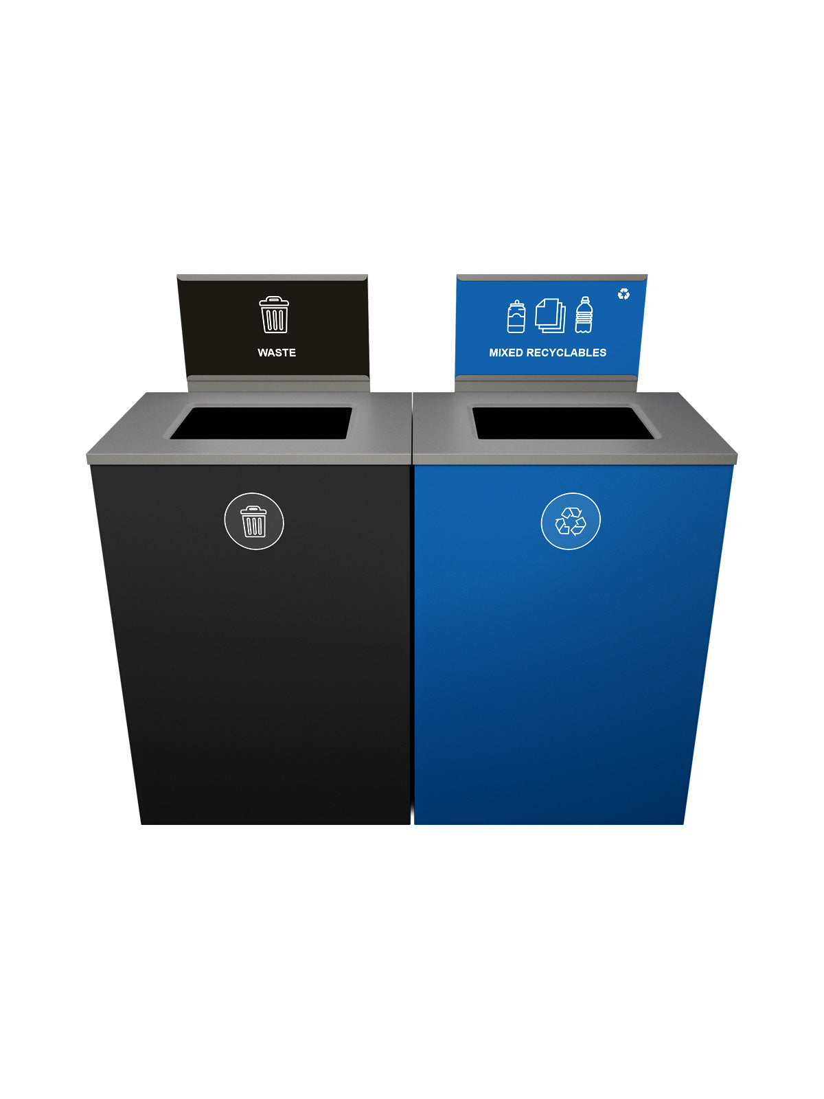 SPECTRUM - Double - Xl - Waste-Mixed Recyclables - Full - Black-Blue