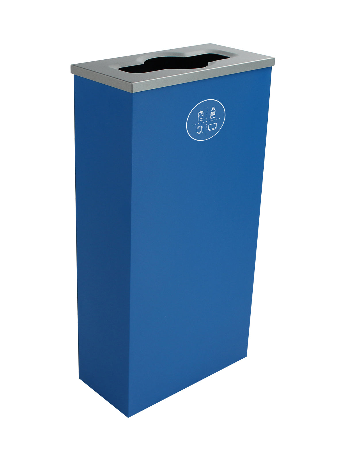 SPECTRUM - Single - Kit - Cube Slim - Mixed Recyclables - Mixed - Blue
