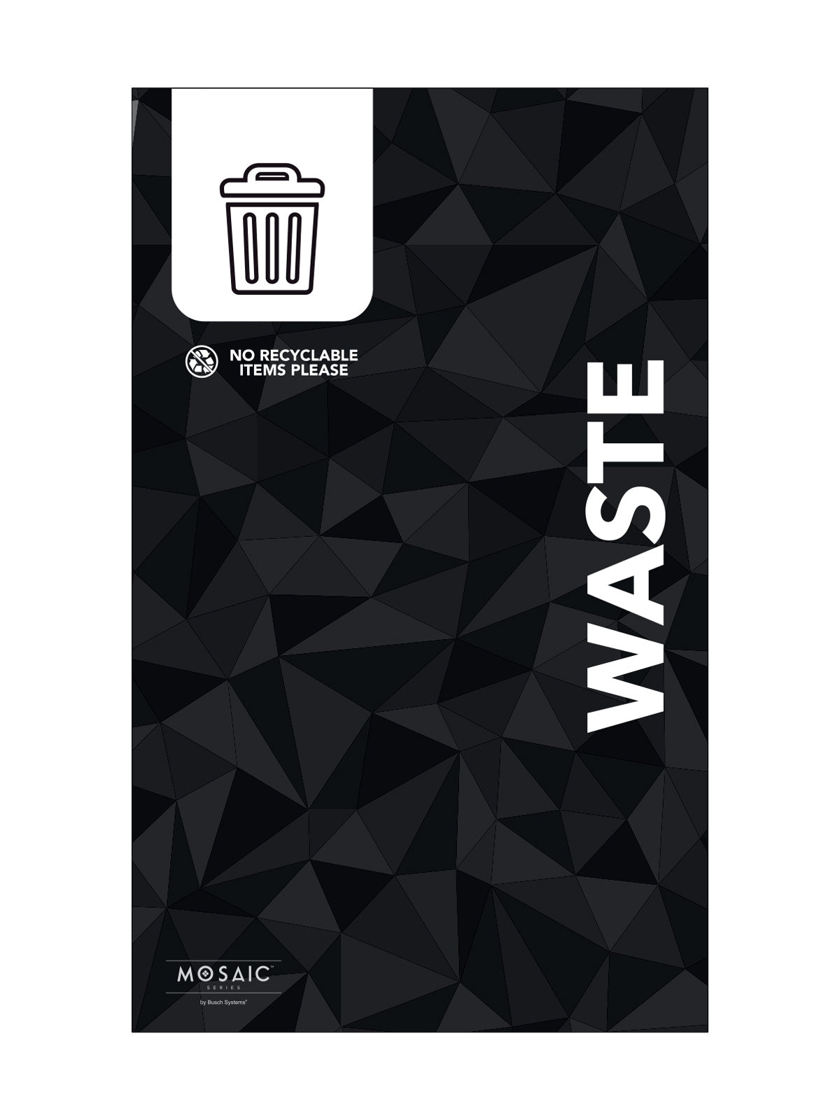 MOSAIC (1) - Body Sign - Waste - Black