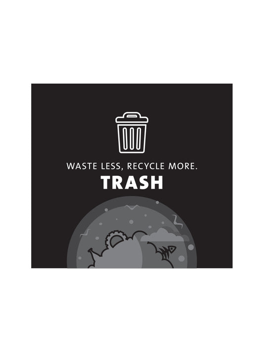 ARISTATA - Sign - Trash - Black