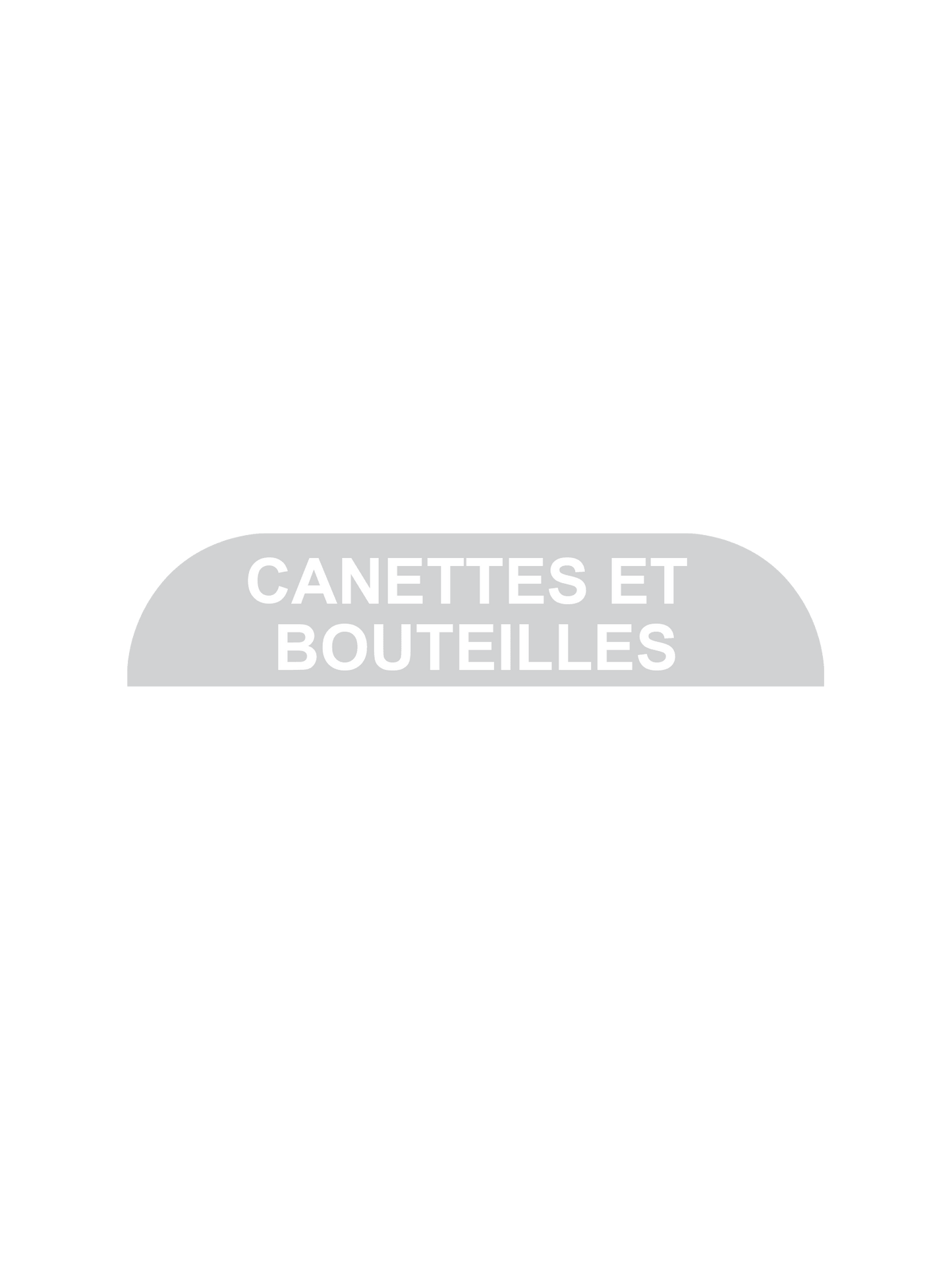 BILLI BOX - Label - Canettes et Bouteilles - Clear-White