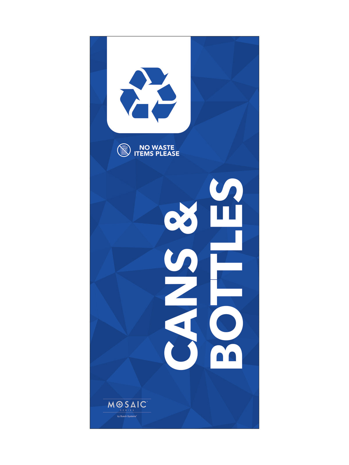 MOSAIC - Body Sign - Cans & Bottles - Blue