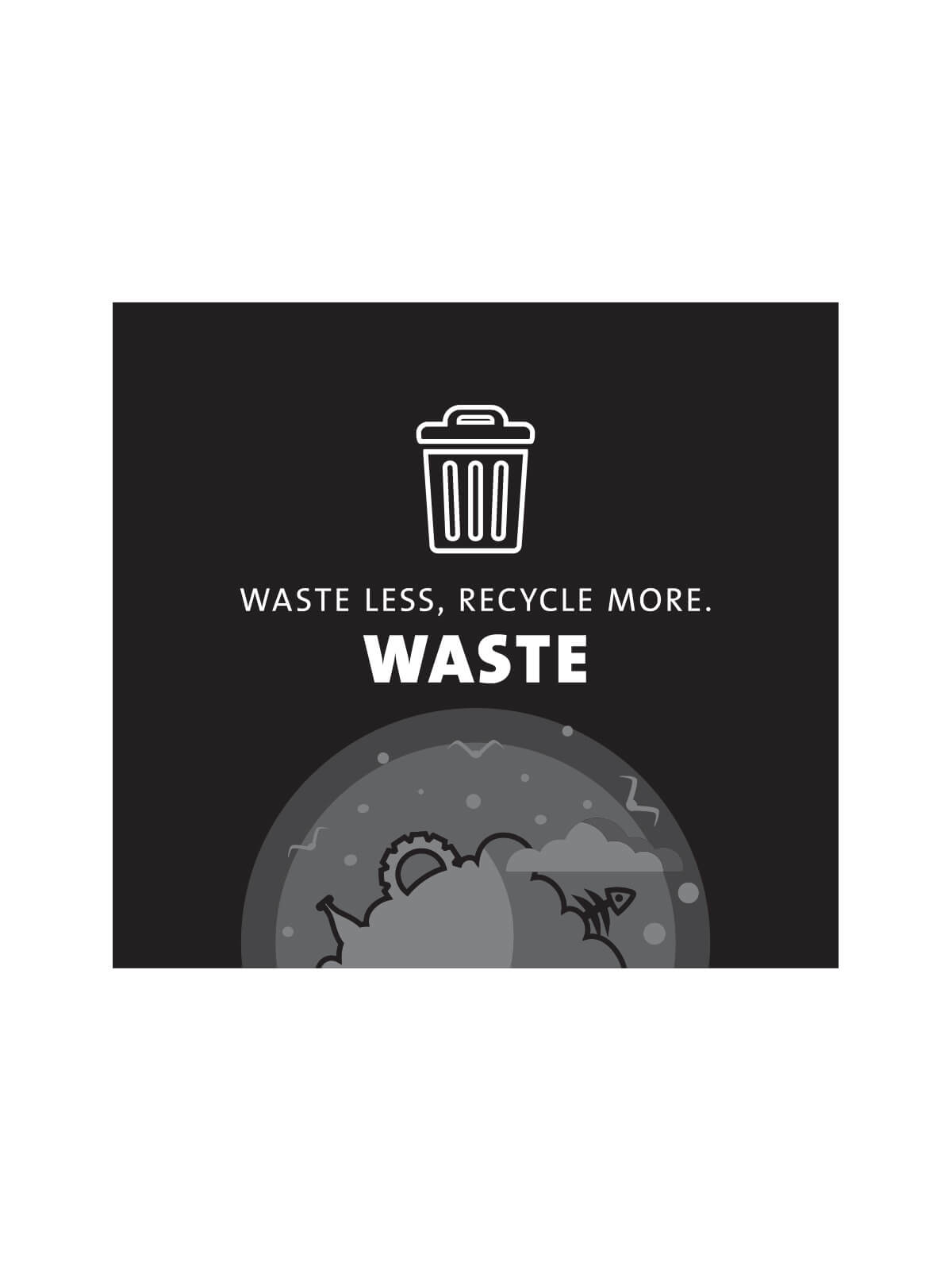 ARISTATA - Sign - Waste - Black