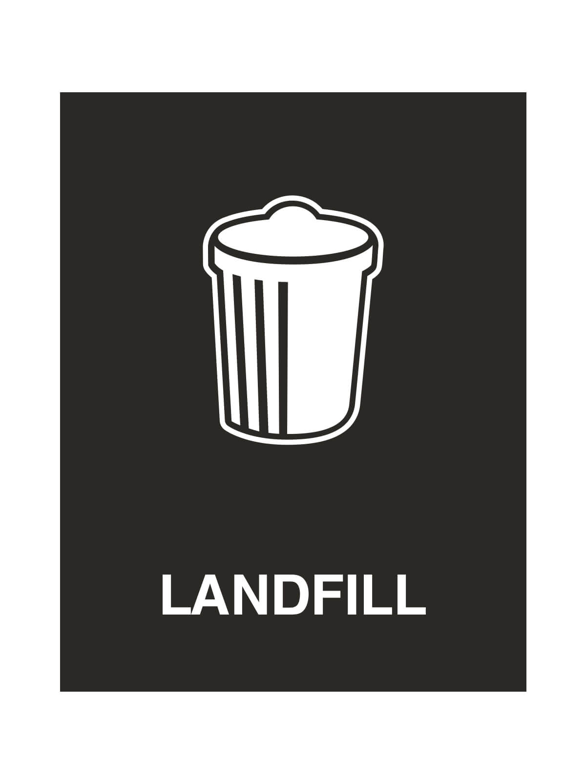 WASTE WATCHER - Sign - Landfill - Black
