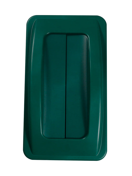 WASTE WATCHER - Single - Lid - Swing - Dark Green