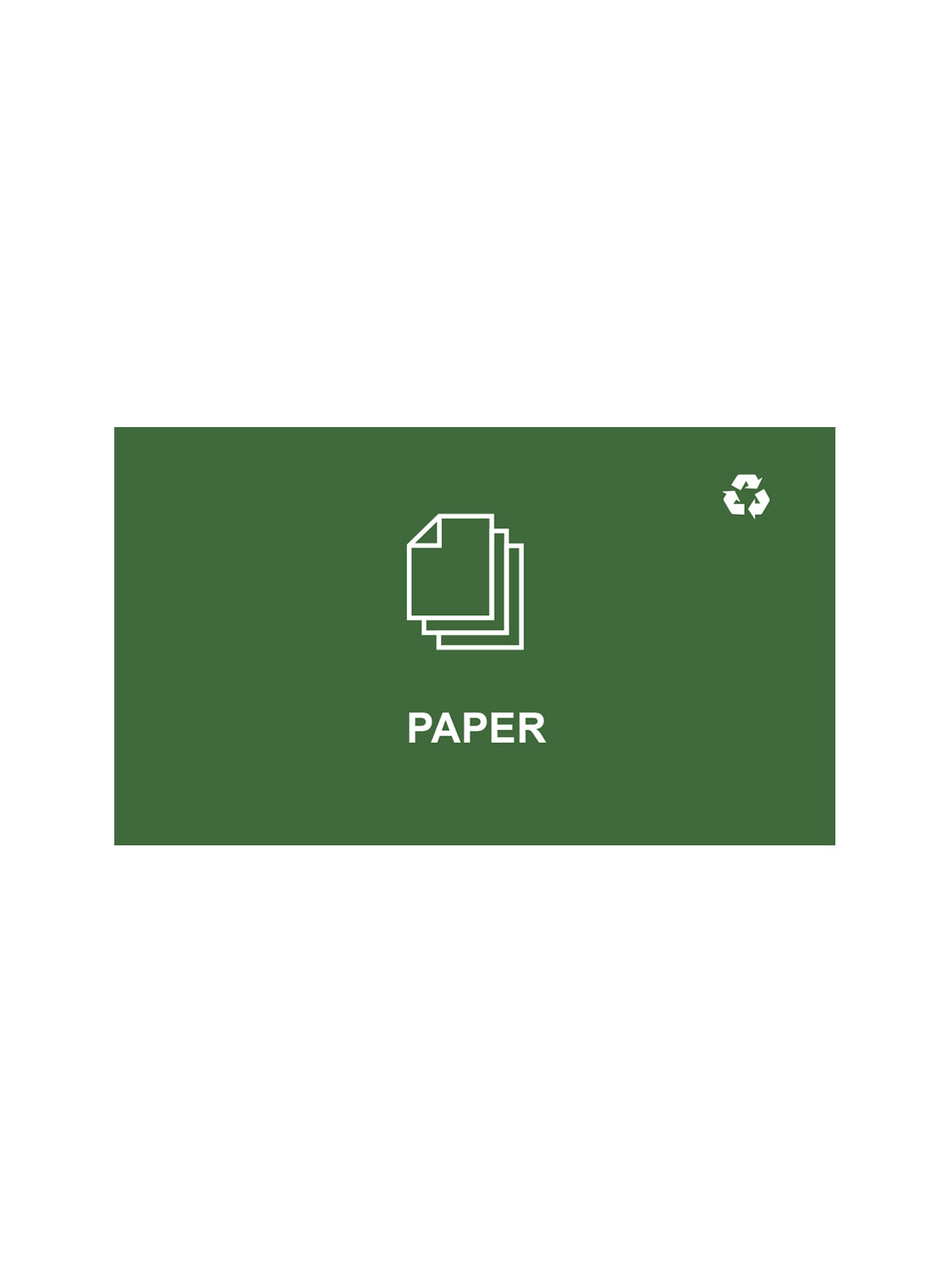SPECTRUM - Ellipse Double Sign - Paper - Green-White