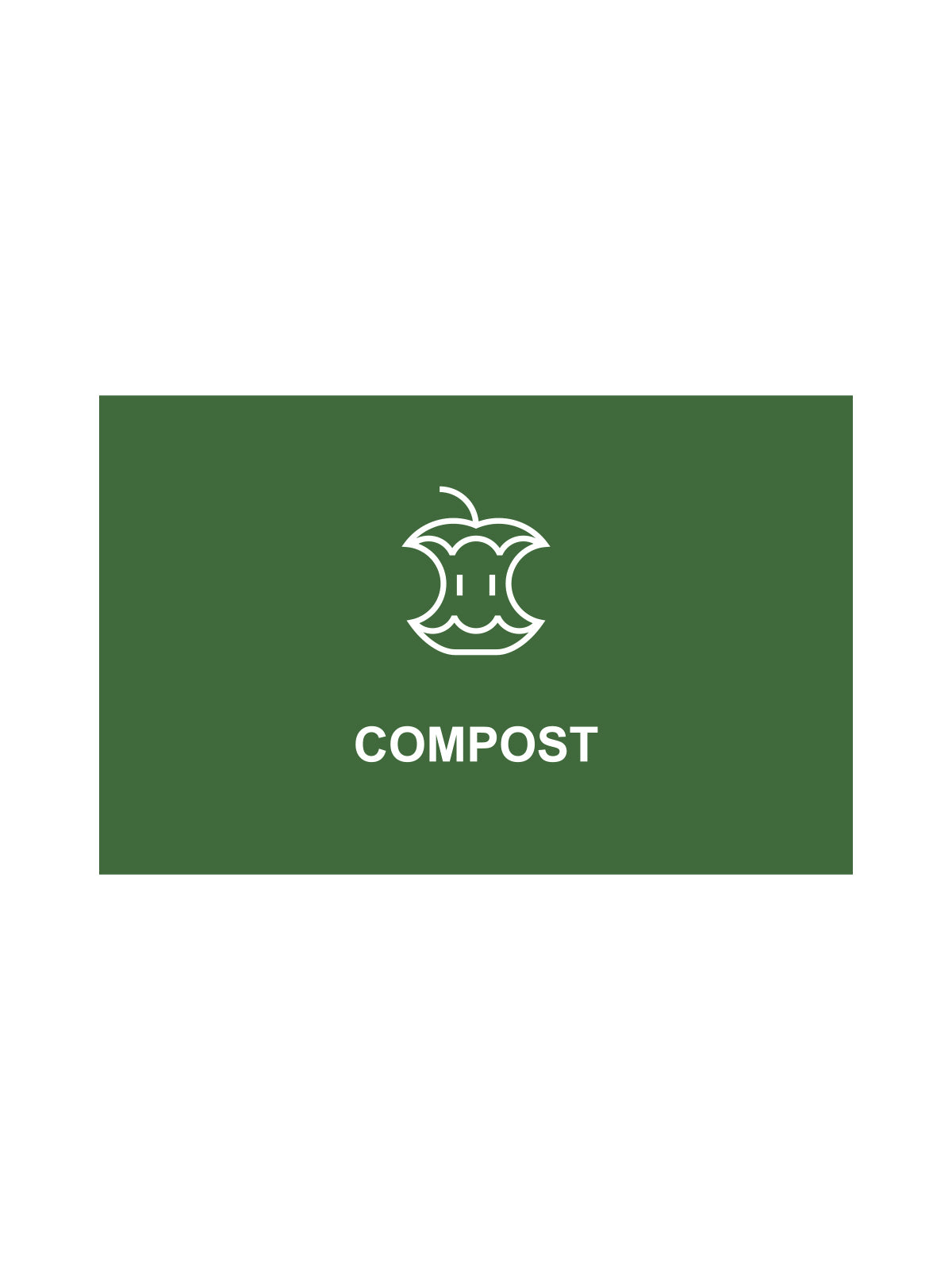 SPECTRUM - Ellipse Single Sign - Compost - Green-White