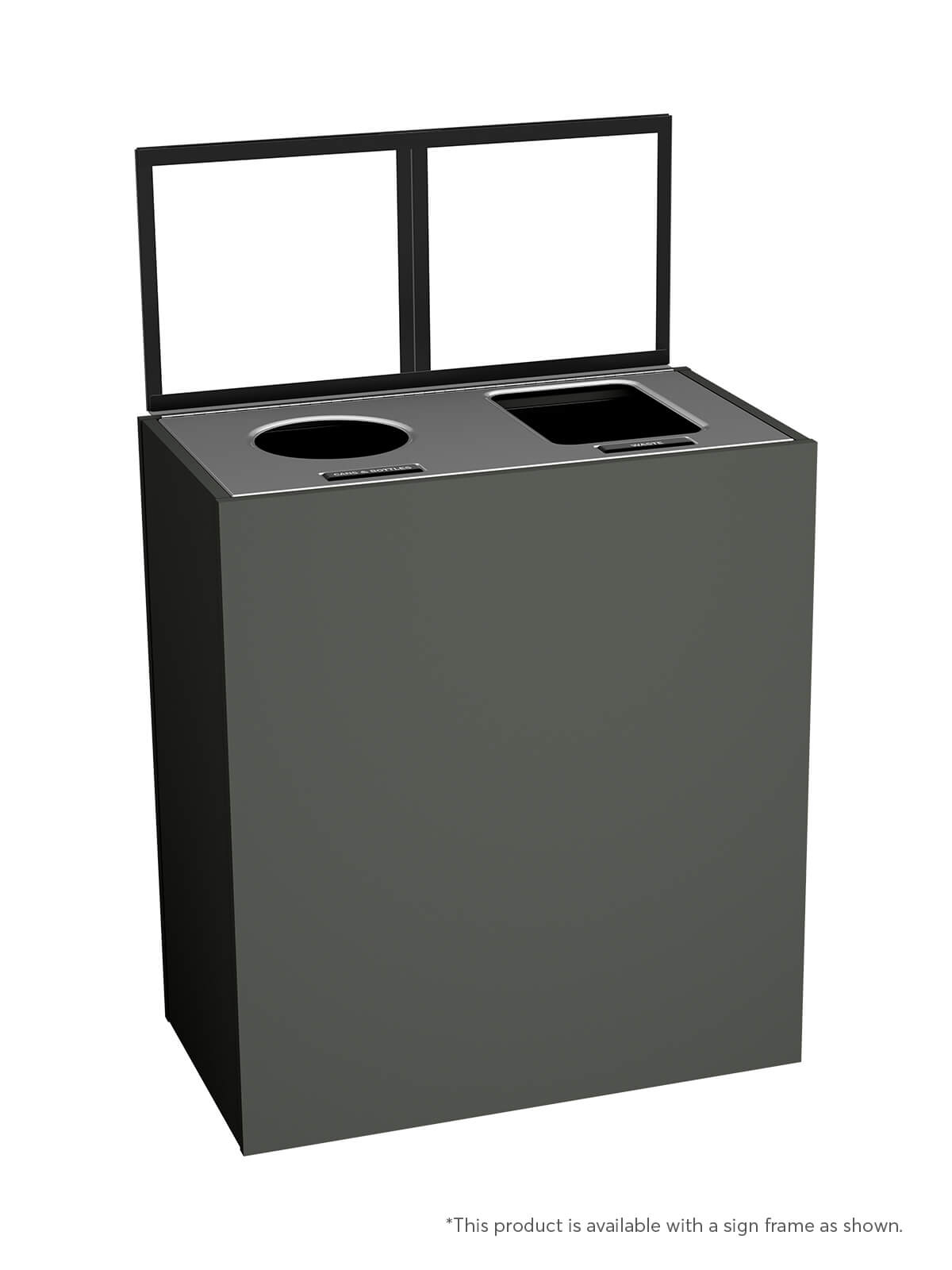 ARISTATA - Double - Select - Cans & Bottles-Waste - Circle-Full - Slate