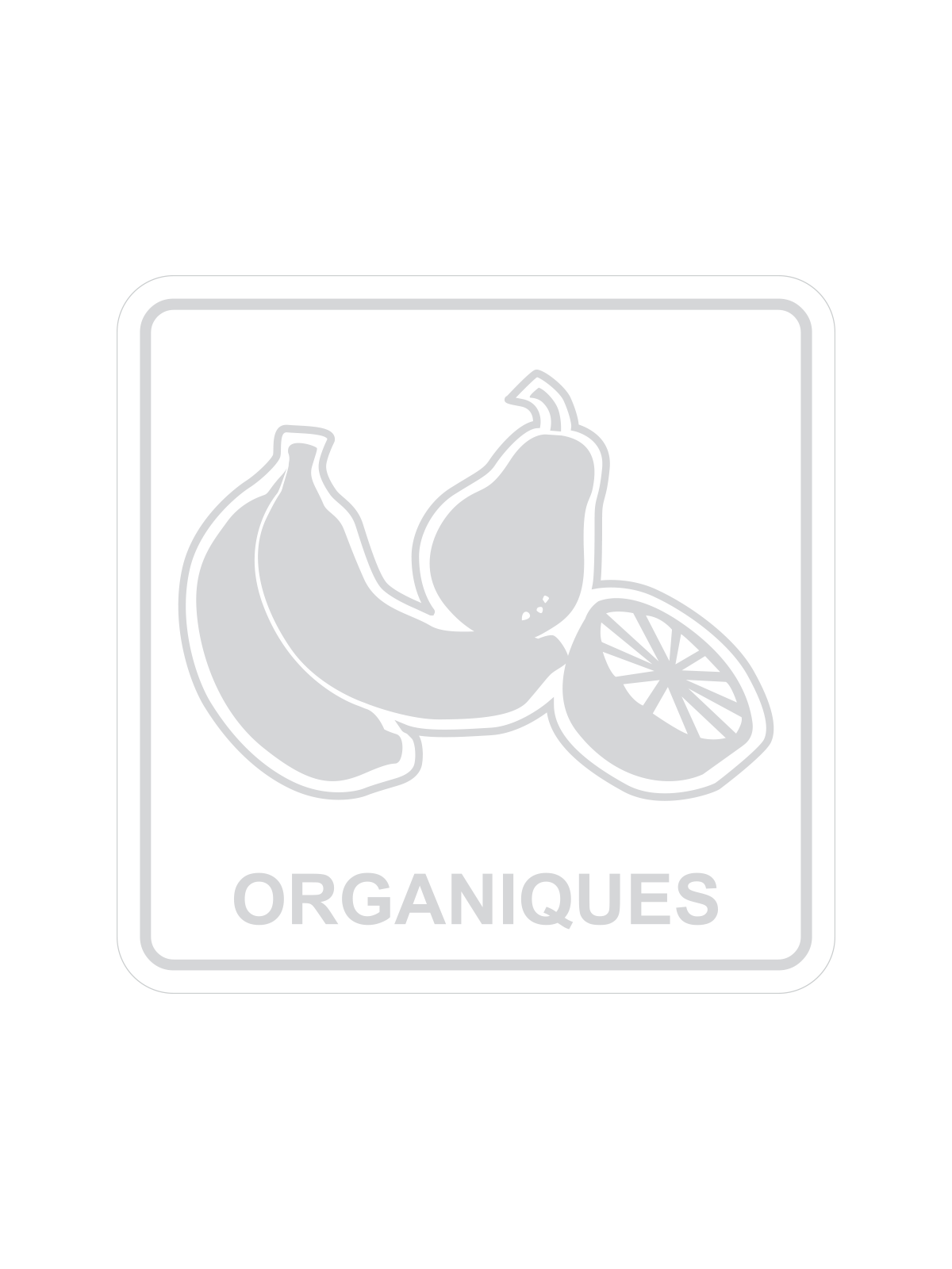 WASTE WATCHER - Label - Organiques - Clear-White