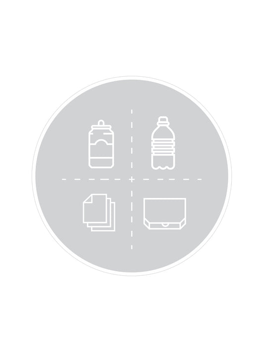 SPECTRUM - Label - Mixed Recyclables - Clear-White