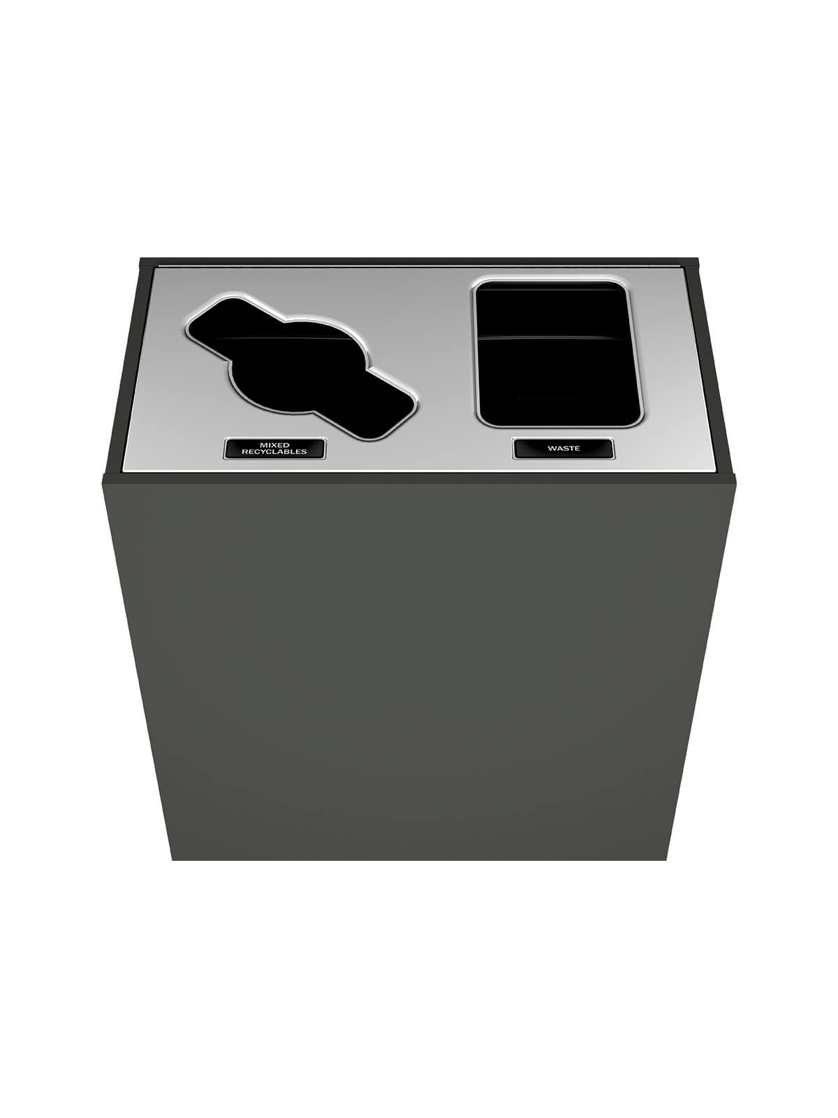 ARISTATA - Double - Select - Mixed Recyclables-Waste - Mixed-Full - Slate