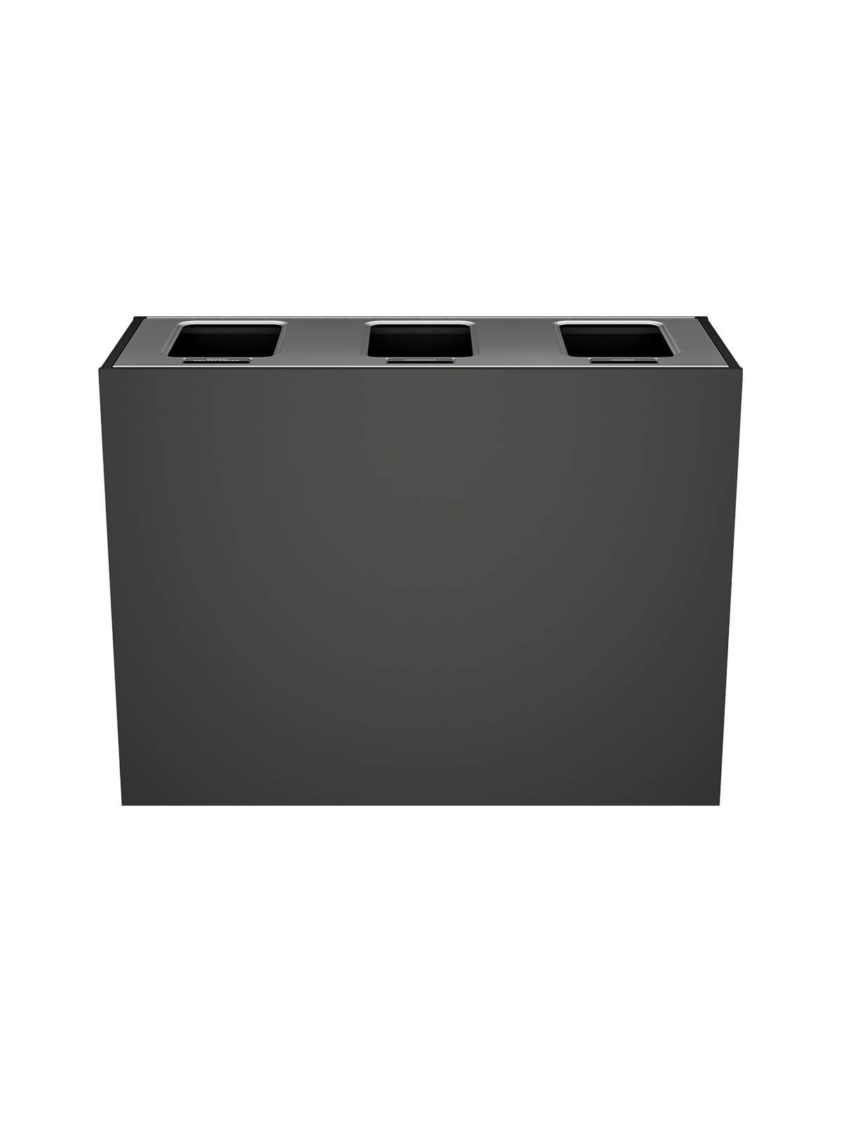 ARISTATA - Triple - Select - Mixed Recyclables-Compost-Waste - Full - Slate