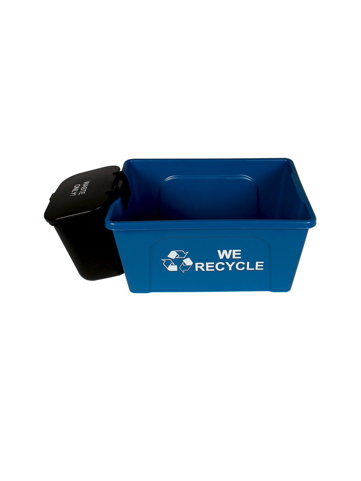 OFFICE COMBO - Double - Kit - Mobius Loop-We Recycle-Waste - Solid Lift - Blue-Black