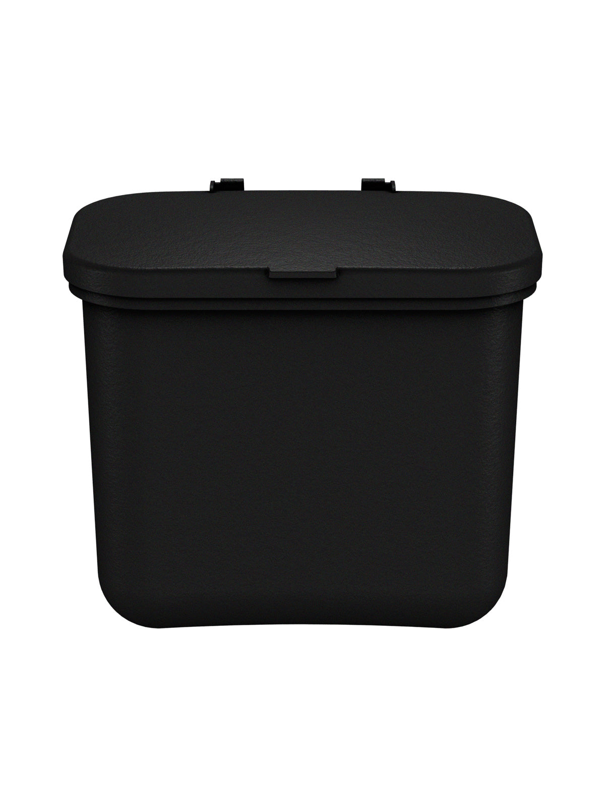HANGING WASTE BASKET - Single - Kit - Solid Lift - Black PCR