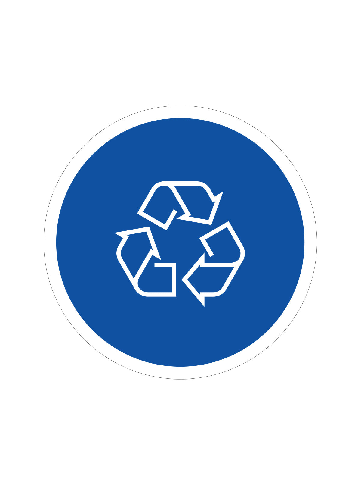 EURO - Label - Mobius Loop - Blue-White