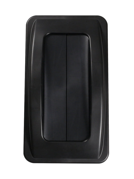 WASTE WATCHER - Single - Lid - Swing - Black