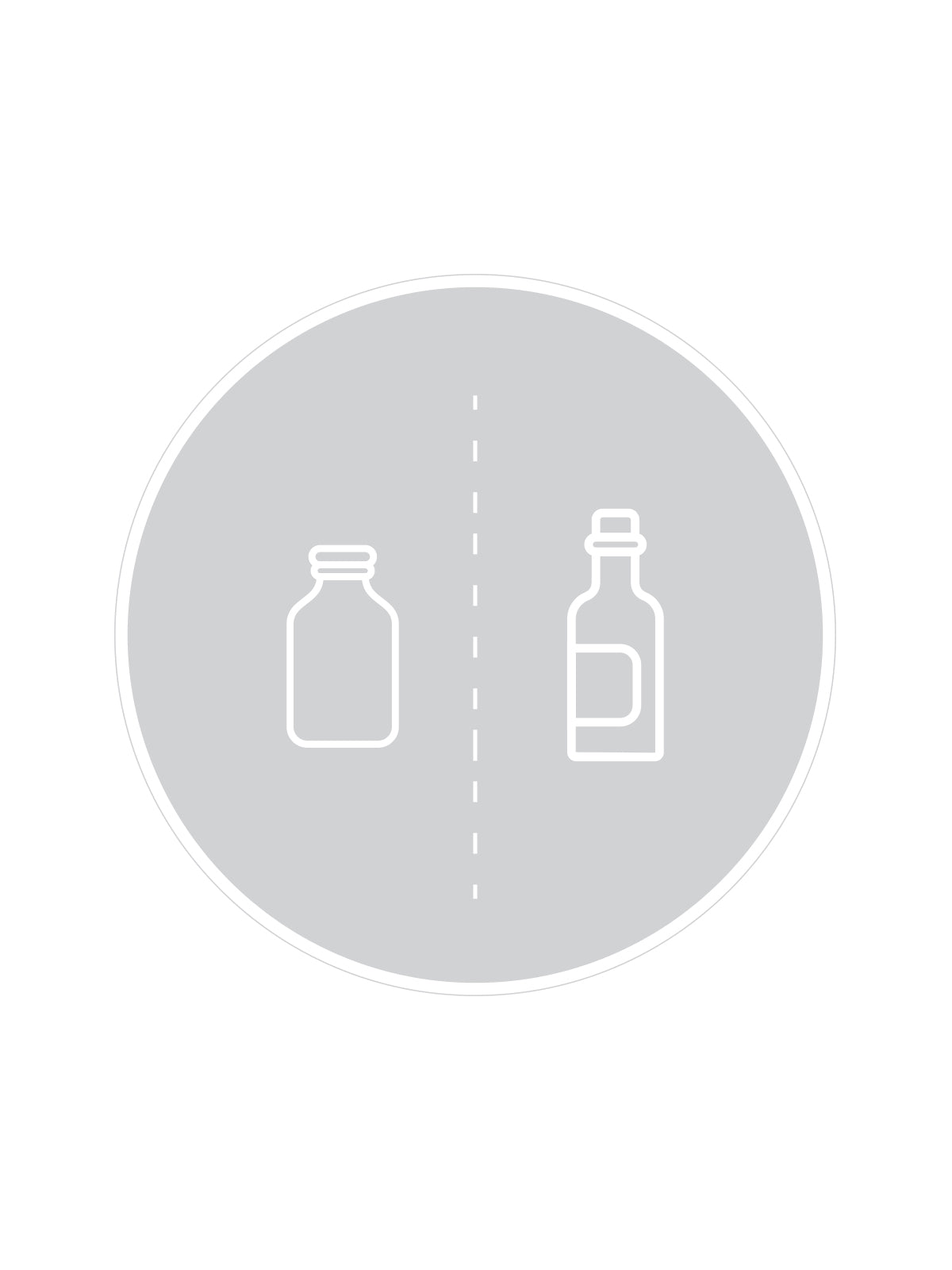 SPECTRUM - Label - Glass - Clear-White