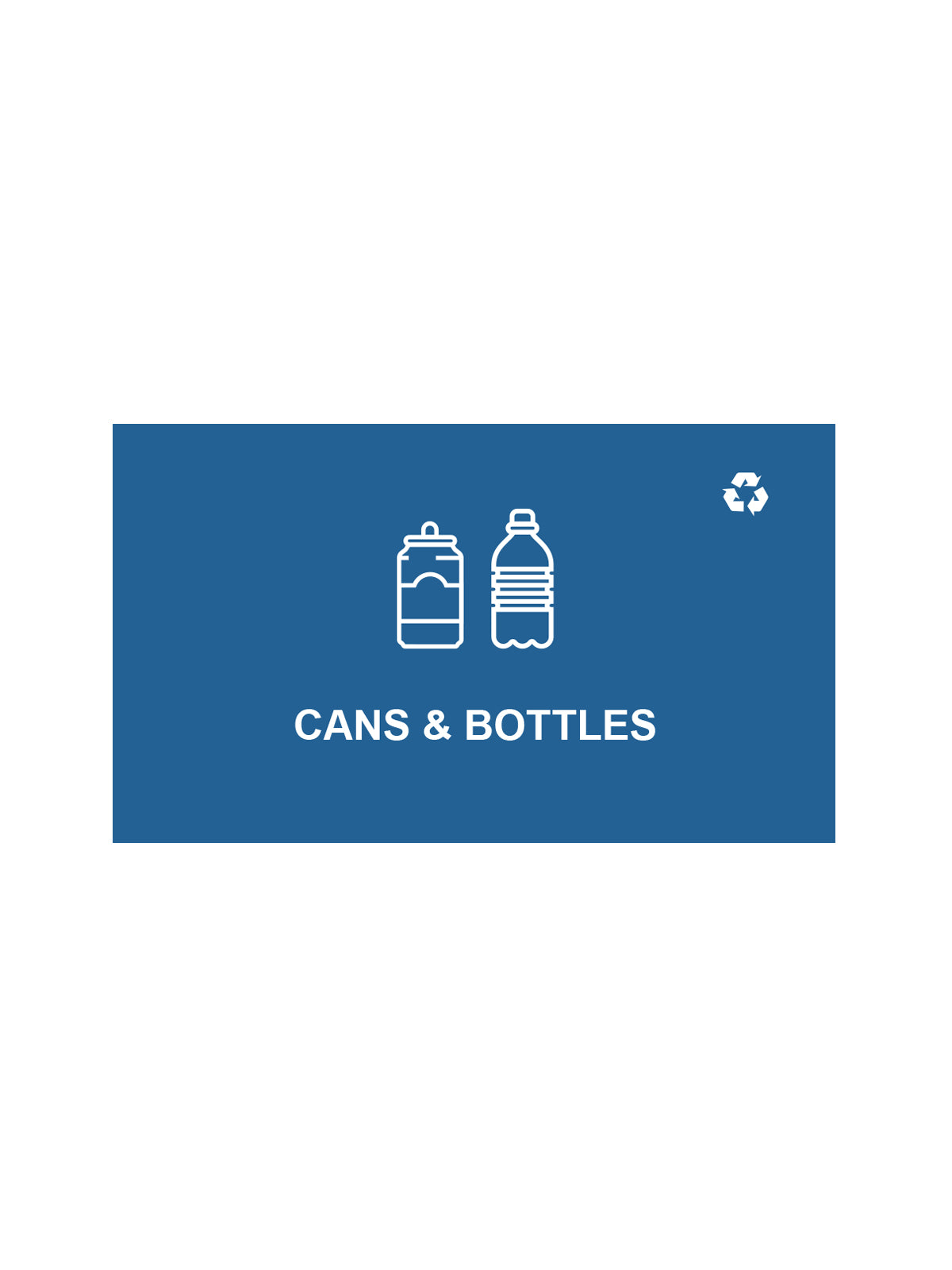 SPECTRUM - Ellipse Double Sign - Cans & Bottles - Blue-White