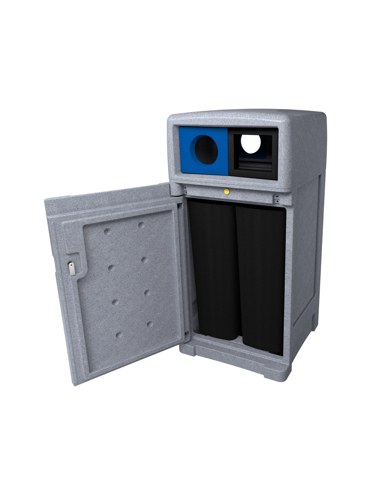 EXPRESSION - Double - Kit - Mixed Recycling-Waste - Circle-Full - Greystone