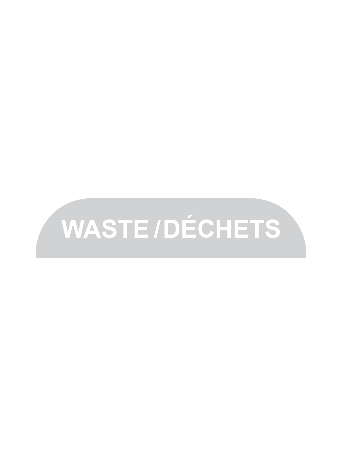 BILLI BOX - Label - Waste-Dechets - Clear-White
