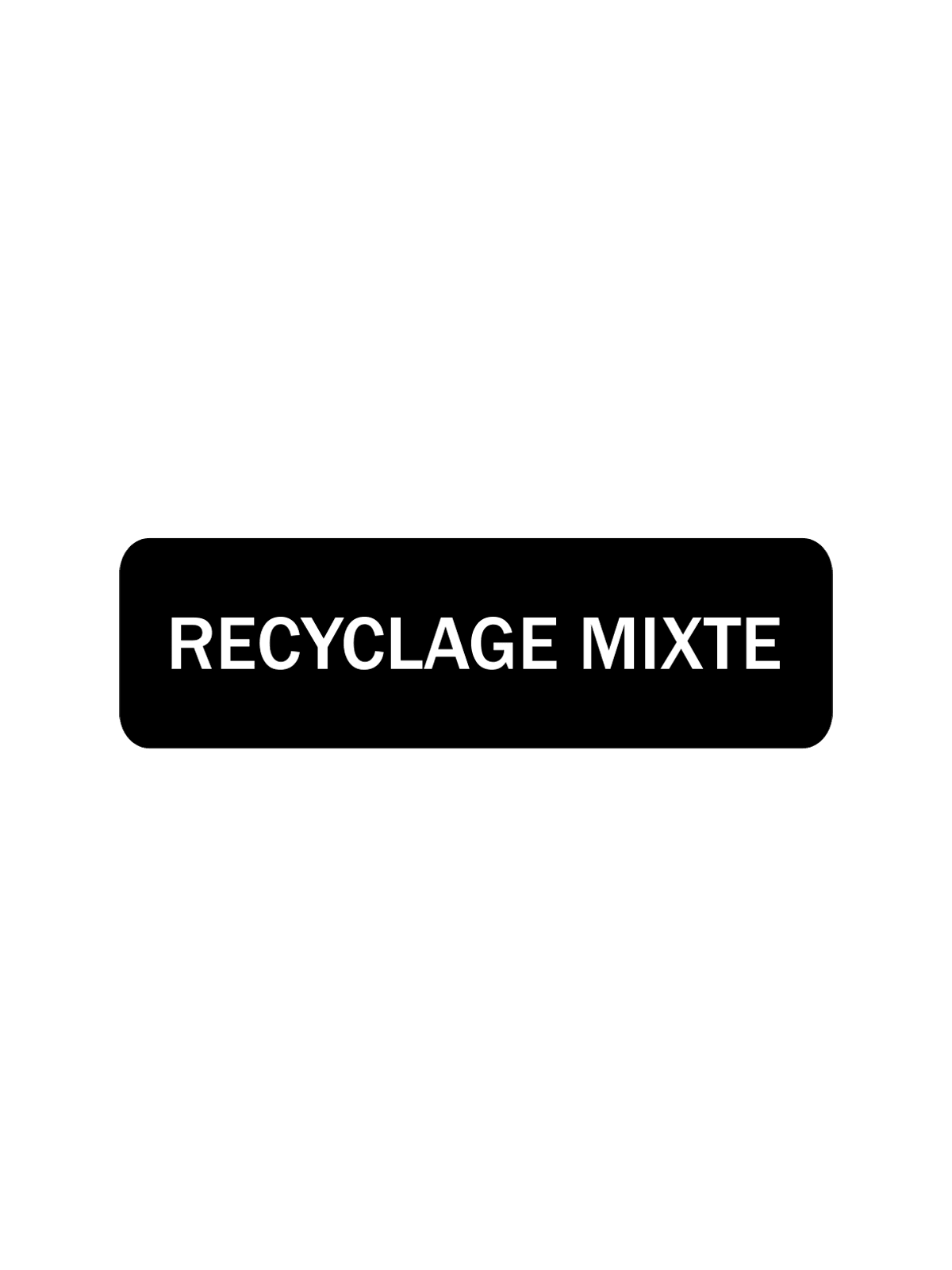 ARISTATA - Label - Recyclage Mixte - Black-White