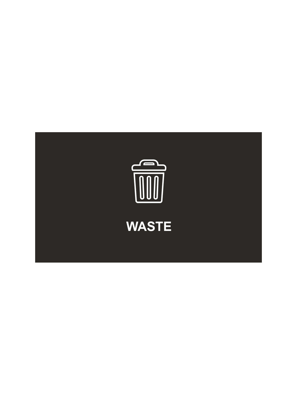 SPECTRUM - Cube Sign - Waste - Black-White