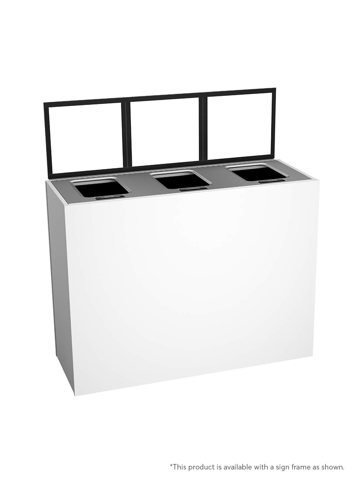 ARISTATA - Triple - Select - Mixed Recyclables-Compost-Waste - Full - Glacier