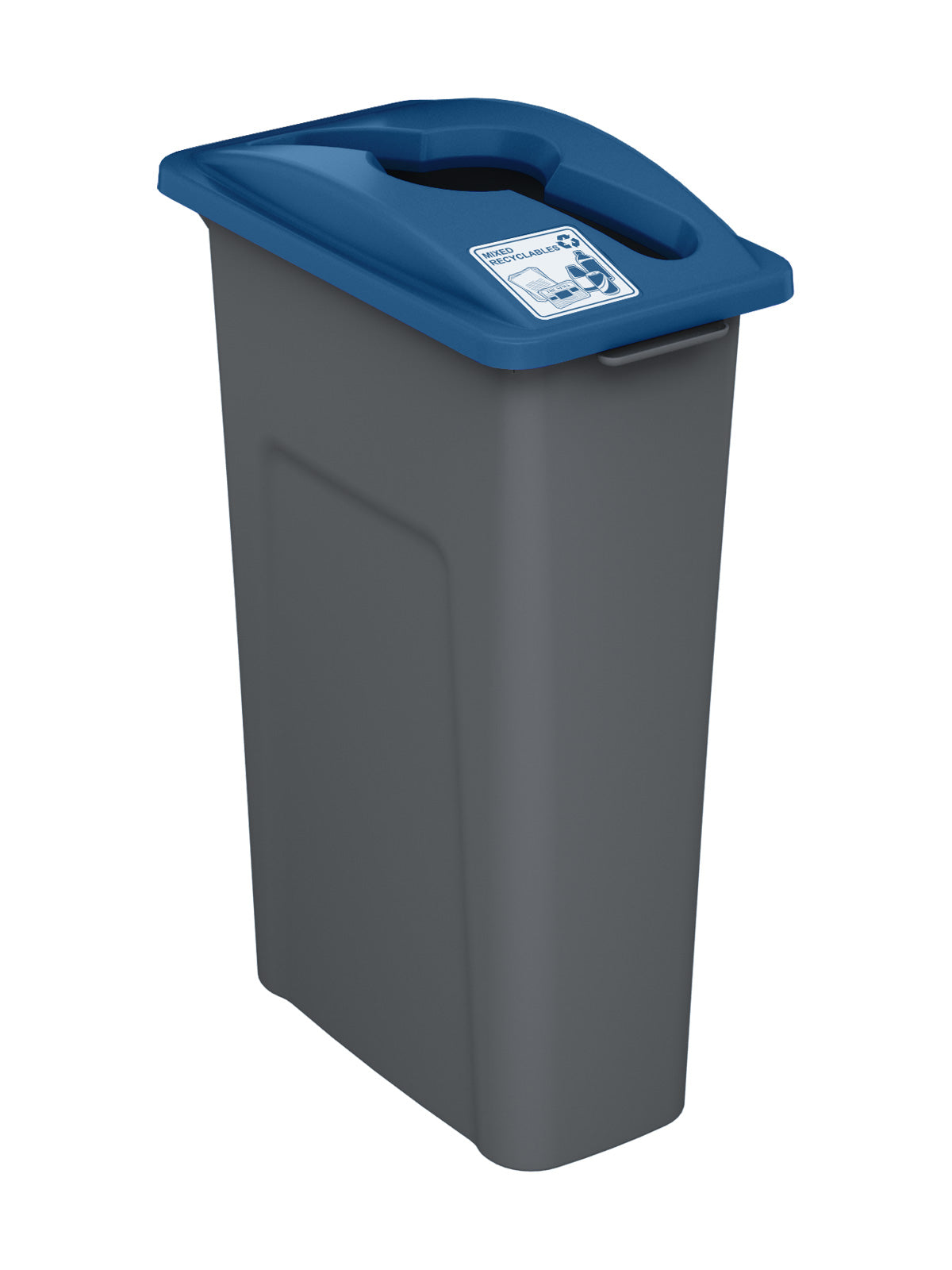 WASTE WATCHER - Single - Kit - Mixed Recyclables - Mixed - Grey PCR-Blue PCR