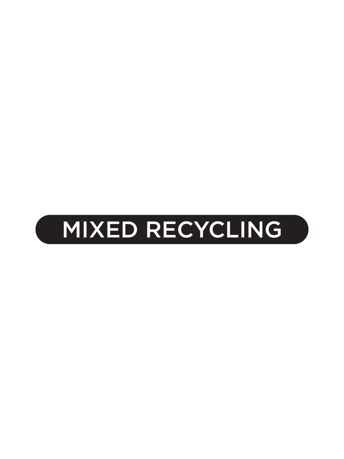 ASCEND - Label - Mixed Recycling - Black-White
