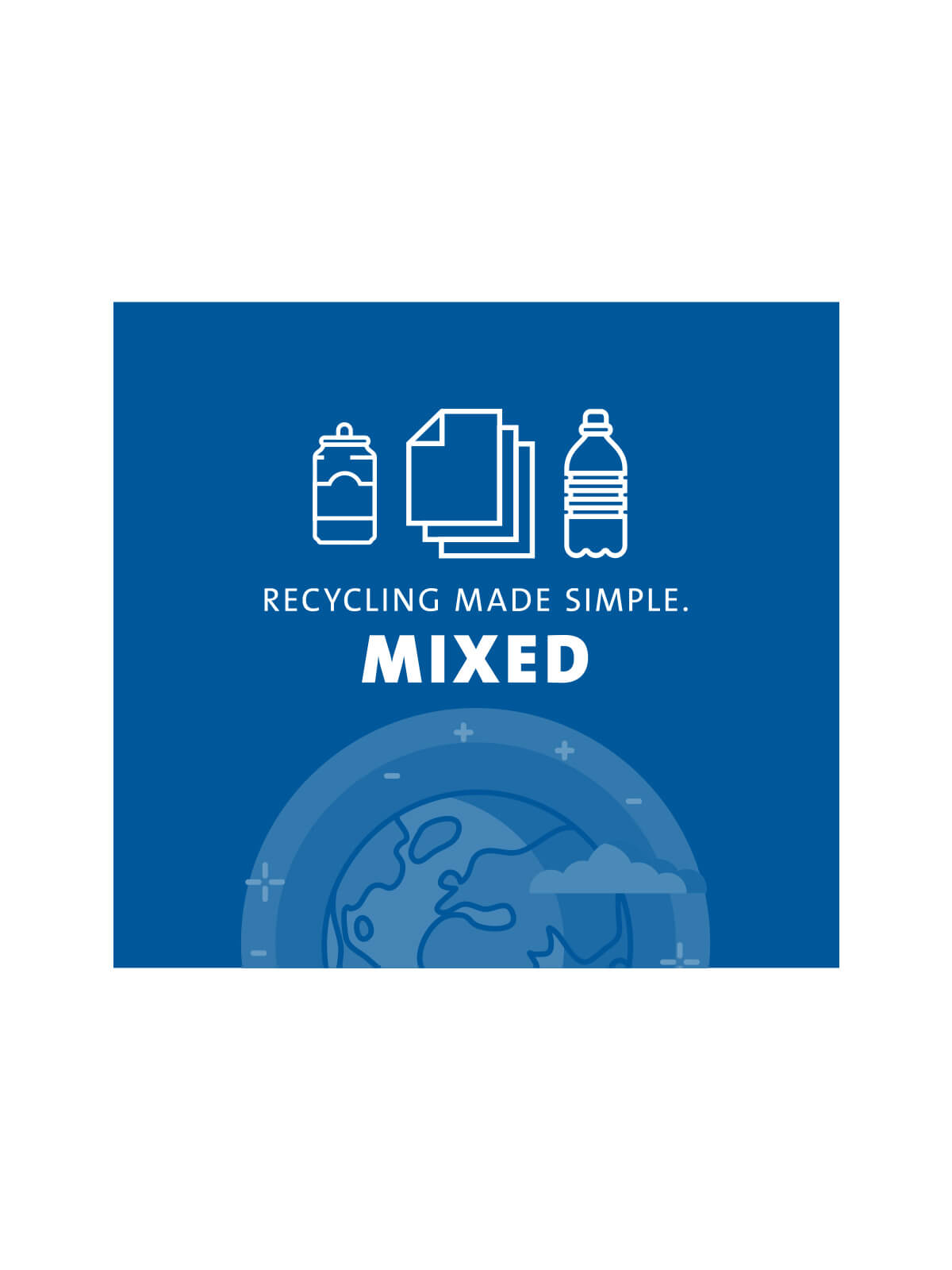 ARISTATA - Sign - Mixed Recylables - Blue