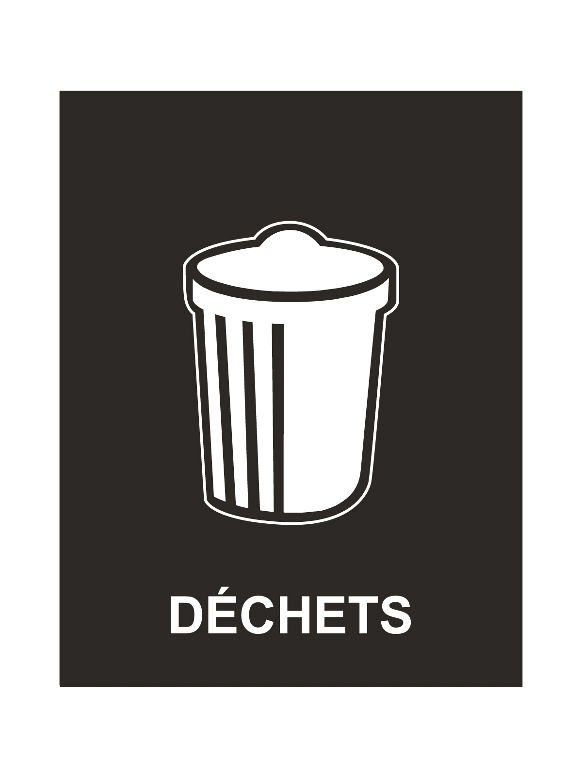 WASTE WATCHER - Sign - Dechets - Black