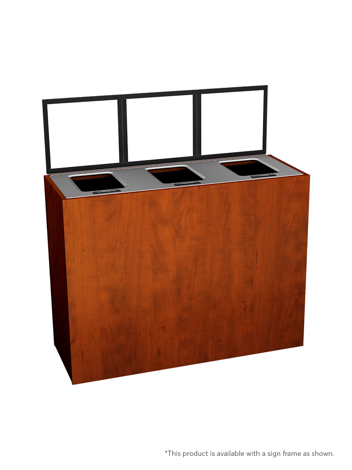 ARISTATA - Triple Stream, Midsummer Flame Finish, Hinged Stainless Steel Lid with Full Openings