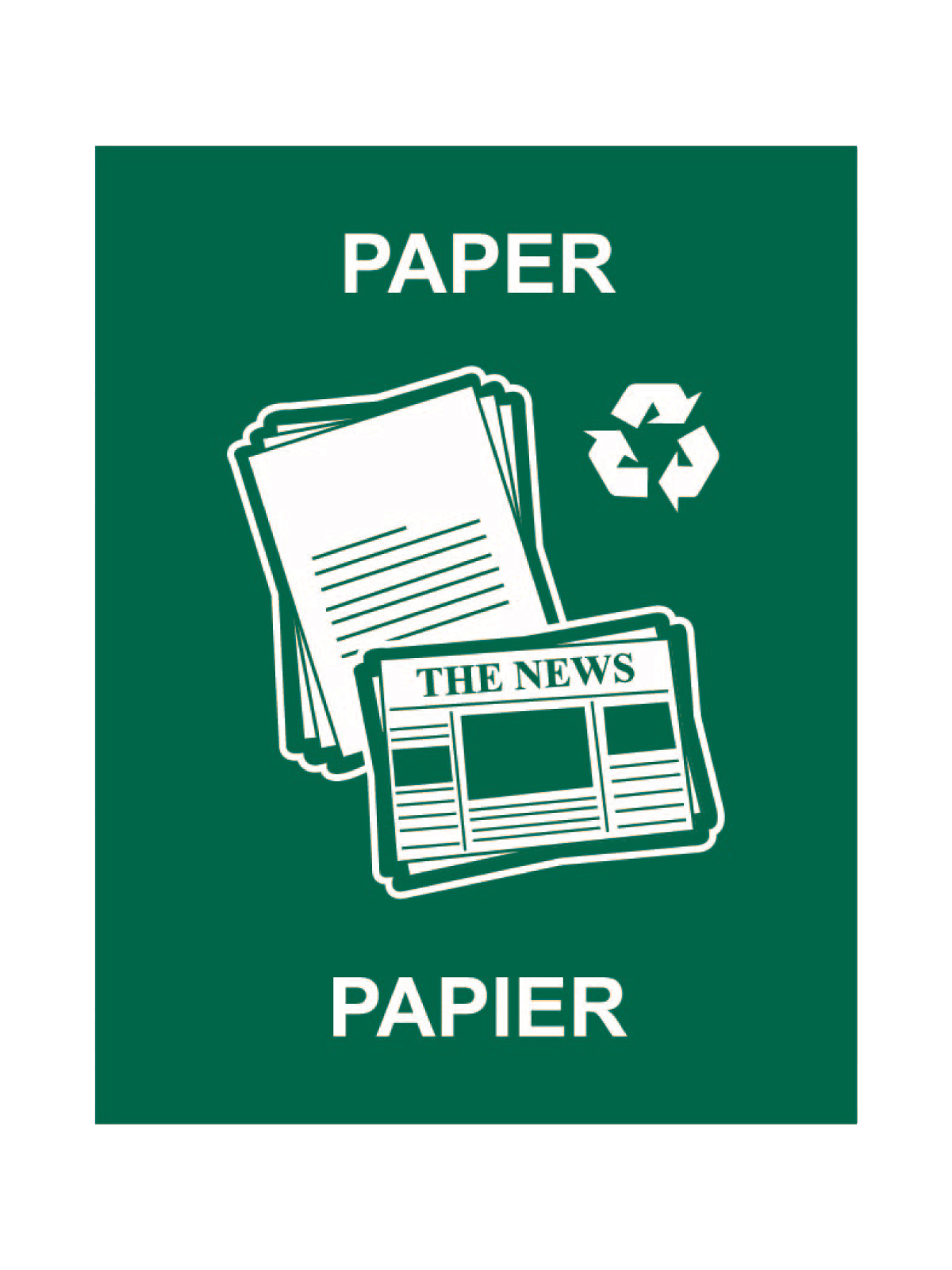 WASTE WATCHER - Sign - Paper-Papier - Green
