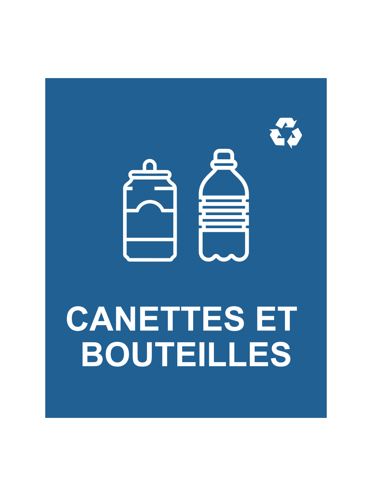 SPECTRUM - Single - Cube Slim Sign - Canettes et Bouteilles - Blue-White