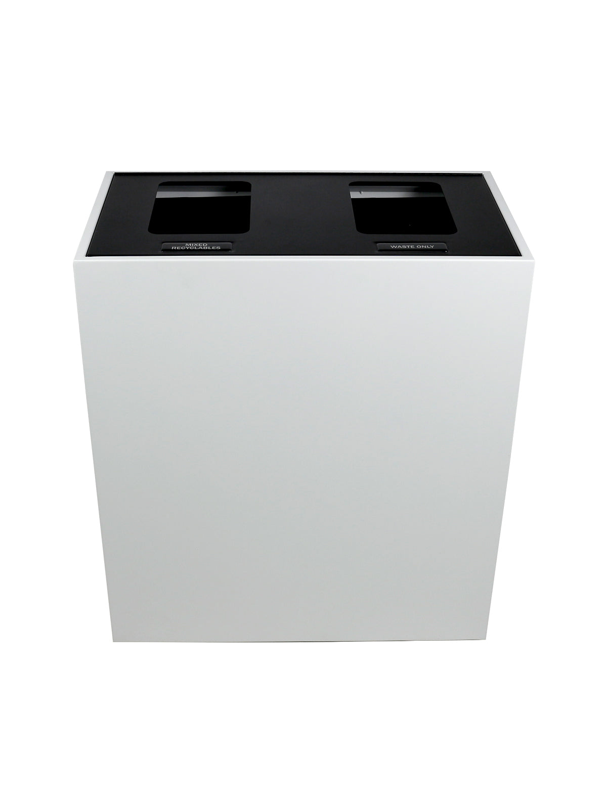 MEZZO - Double - Hl - Mixed Recyclables-Waste - Full - White-Black