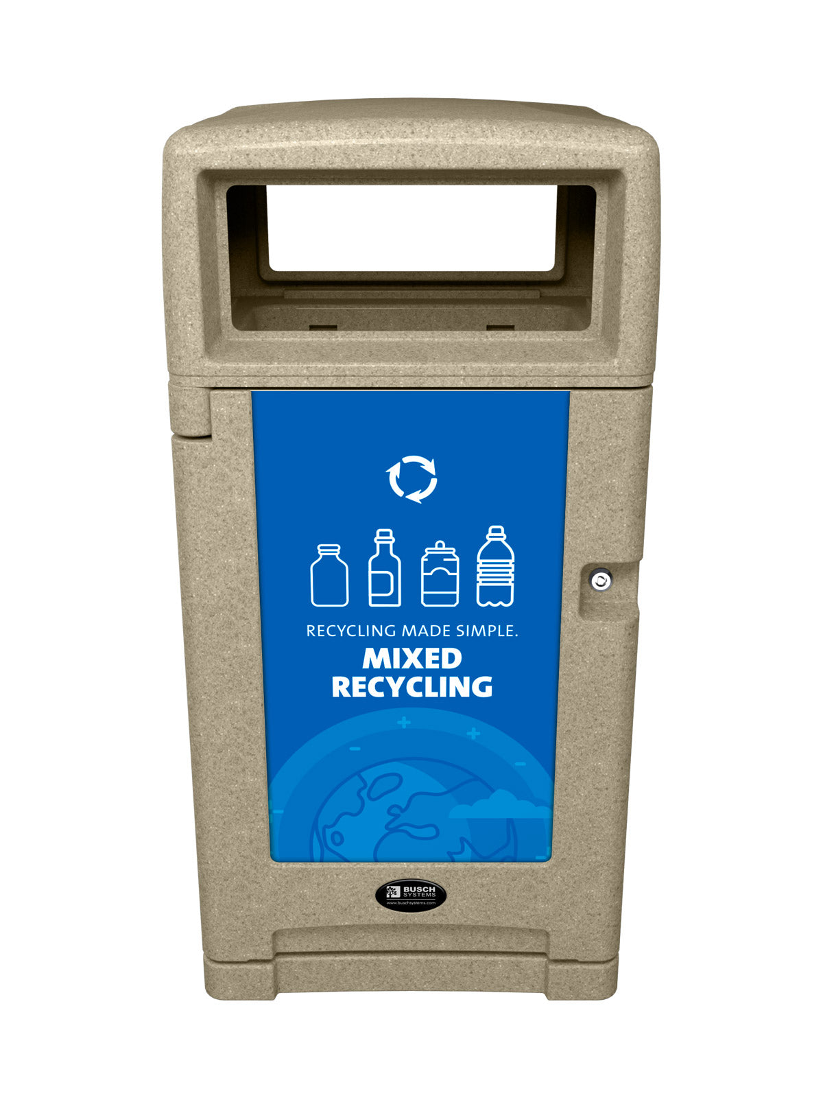 EXPRESSION - Single - Kit - Mixed Recycling - Full - Sandstone