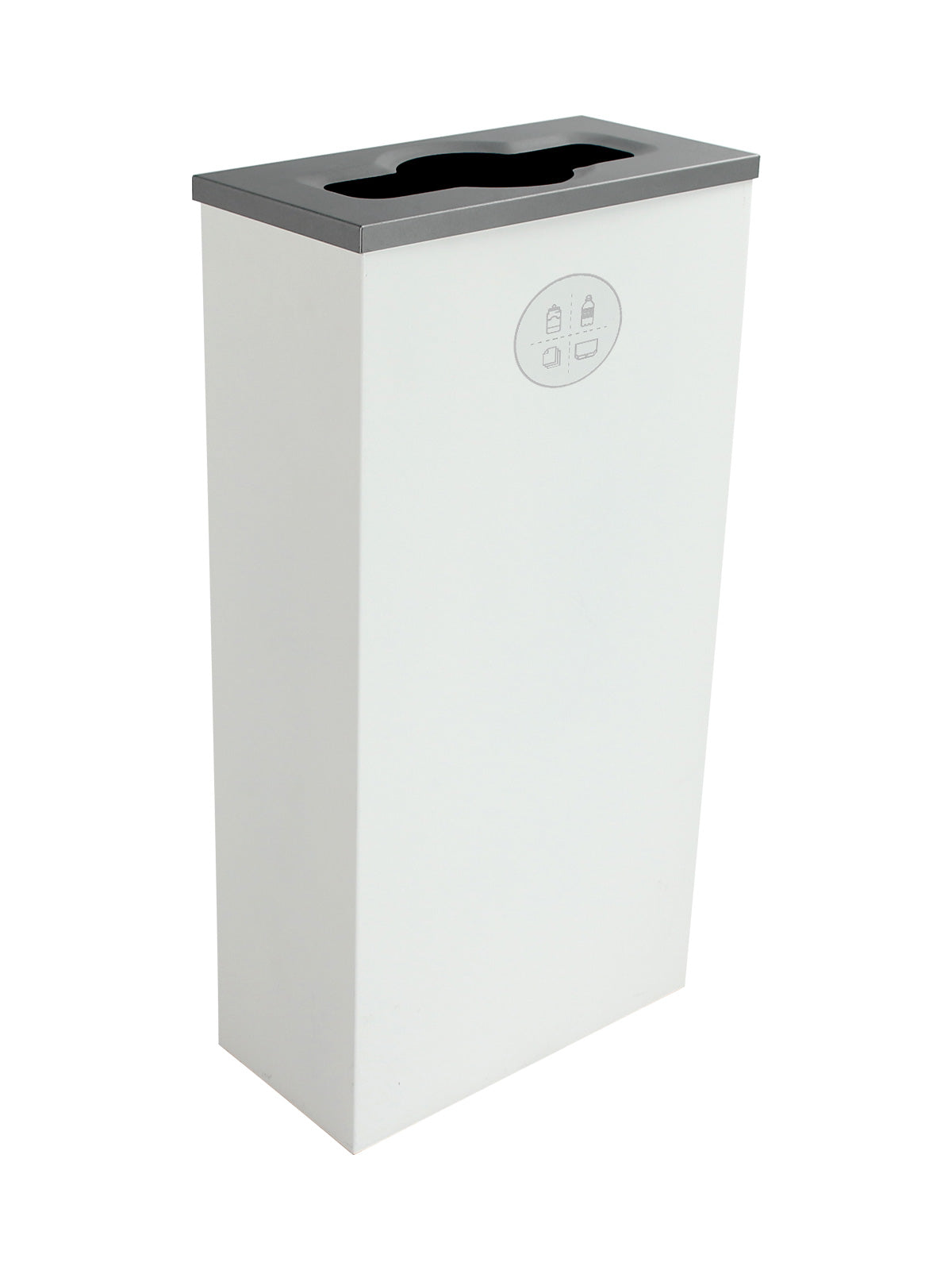 SPECTRUM - Single - Kit - Cube Slim - Mixed Recyclables - Mixed - White
