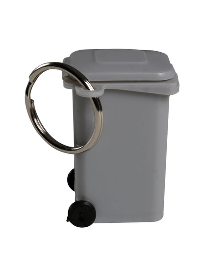 Mini Promotional Key Chain Cart with Lid - Executive Grey