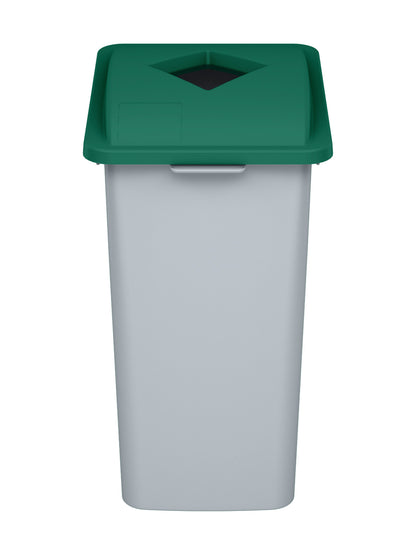 WASTE WATCHER XL - 28G Bin with Green XL Diamond-Opening Lid