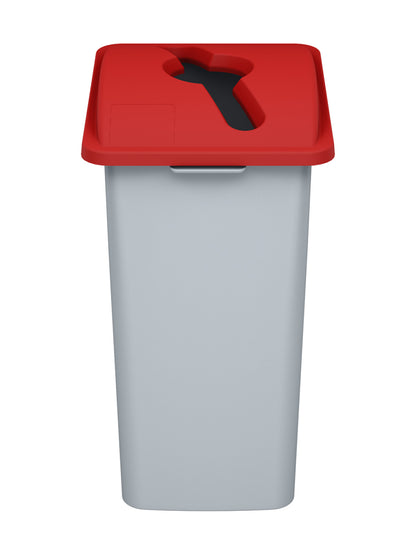 WASTE WATCHER XL - 28G Bin with Red XL Mixed-Opening Lid