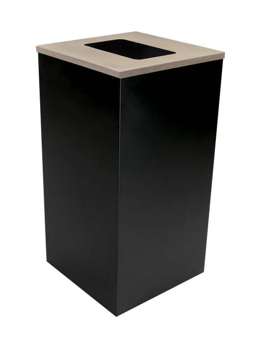 SPECTRUM - Black Cube with Full-Opening Antibacterial 'Element' Lid