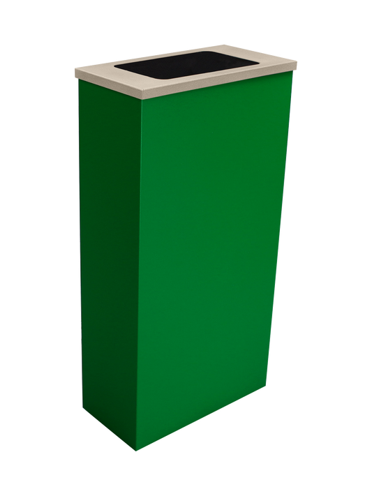 SPECTRUM - Green Cube Slim with Full Opening Antibacterial 'Element' Lid