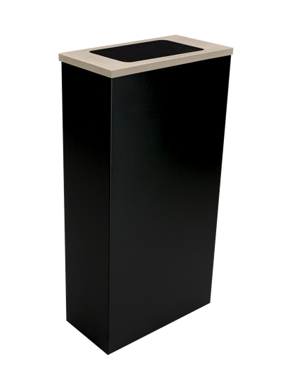 SPECTRUM - Black Cube Slim with Full Opening Antibacterial 'Element' Lid