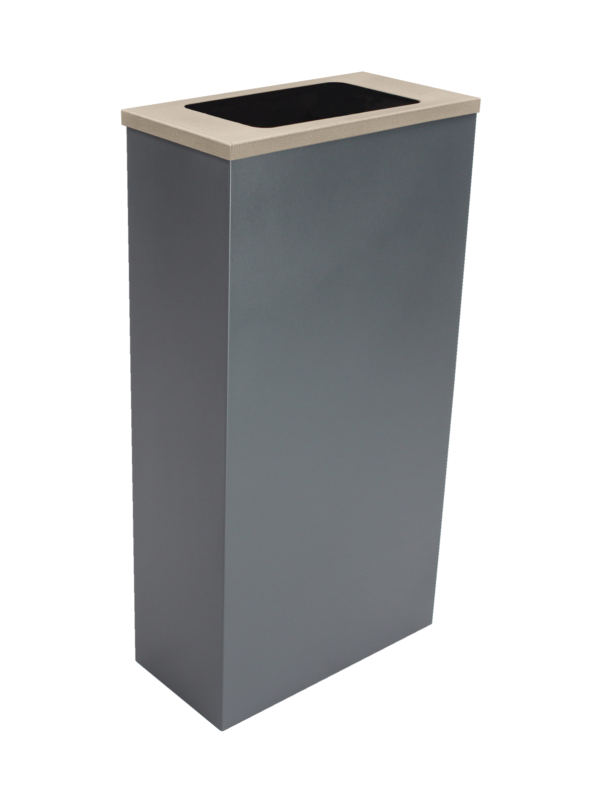 SPECTRUM - Grey Cube Slim with Full Opening Antibacterial 'Element' Lid