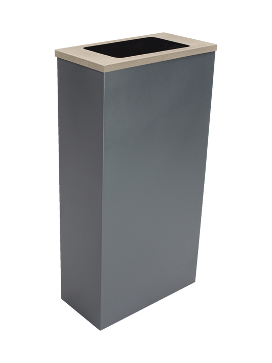 SPECTRUM - Grey Cube Slim with Full Opening Antibacterial 'Element' Lid